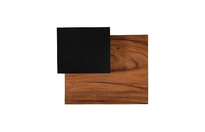 Plateau Side Table, With Shelf