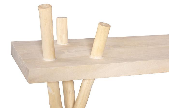 Branch Waterfall Console Table, Bleached
