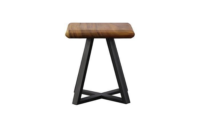 Trapezium Side Table, Black Base