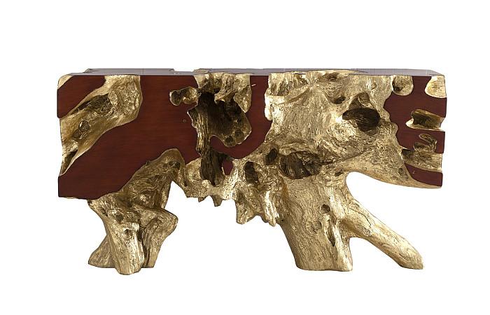 Freeform Console Table, Gold Leaf, SM