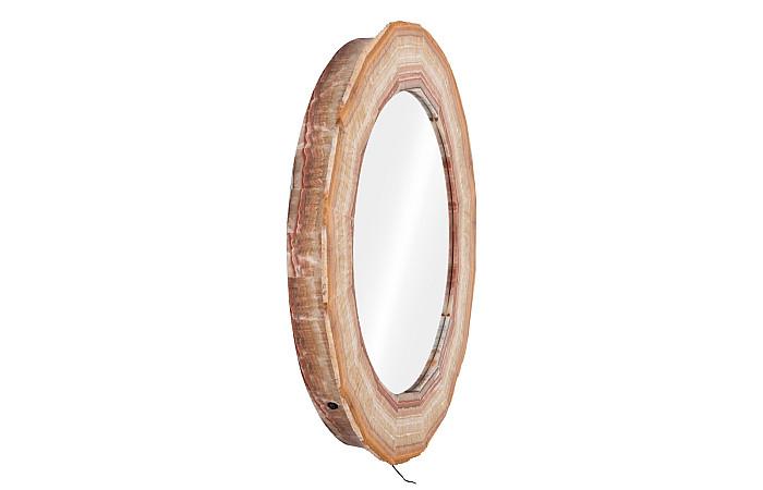 Onyx Mirror, Serpentine Beige