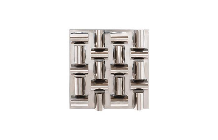 Arete Wall Tile, Stainless Steel