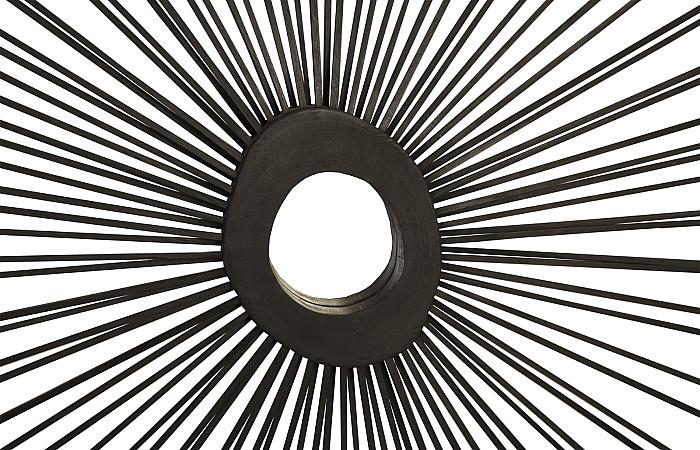 Spoke Mirror, Burnt, Square