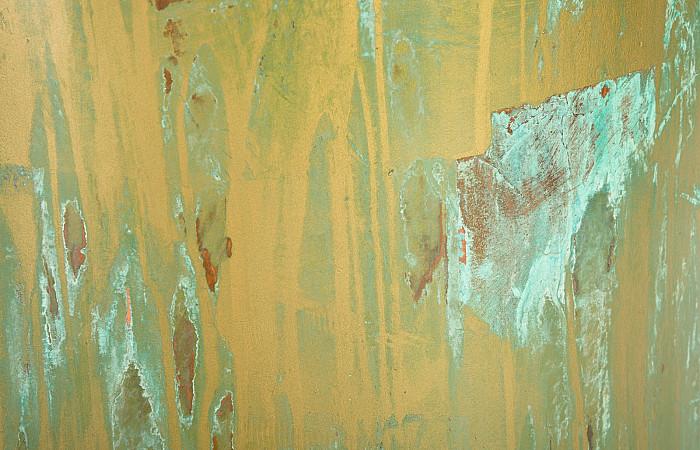 Button End Table, Lichen Finish