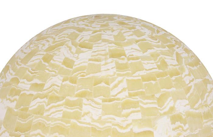 Onyx Lamp, Sphere, White