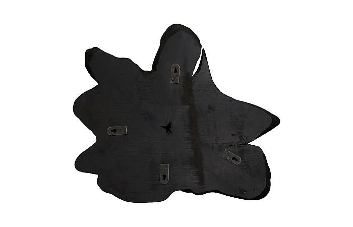 Freeform Teak Wall Slice, LG, Black