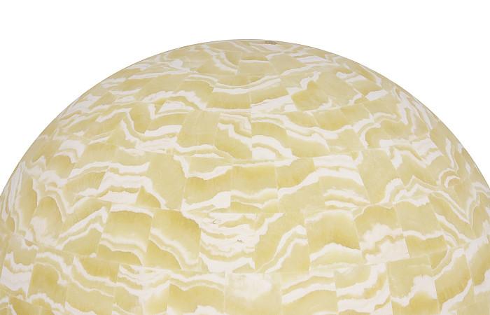 Onyx Lamp, Sphere, White