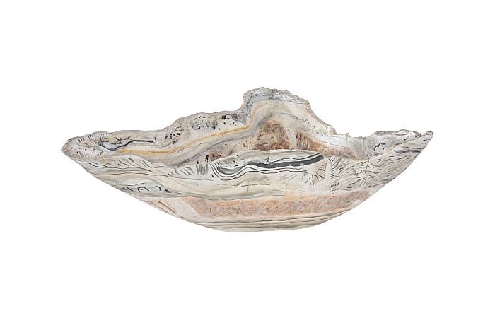 Cast Onyx Bowl, Faux Finish, Medium