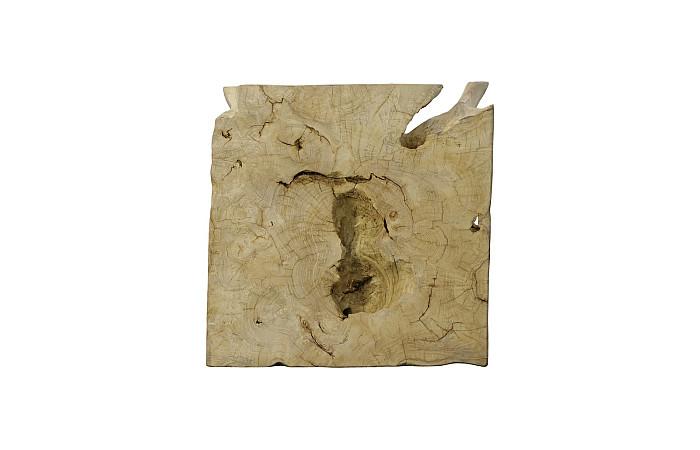 Teak Root Coffee Table, Bleached, Square