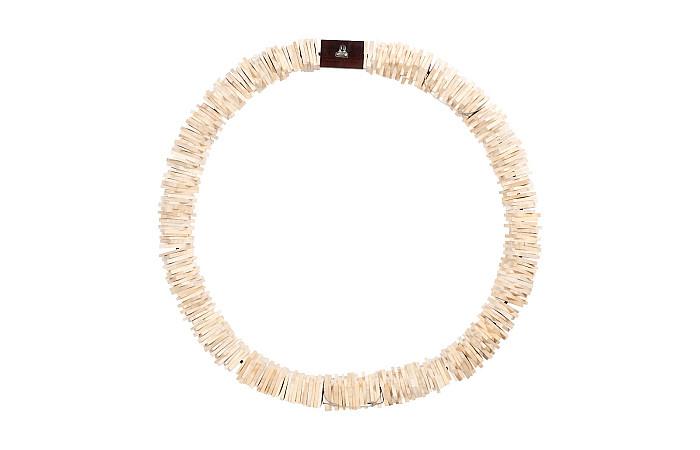 Stacked Wall Ring, Bleached, LG