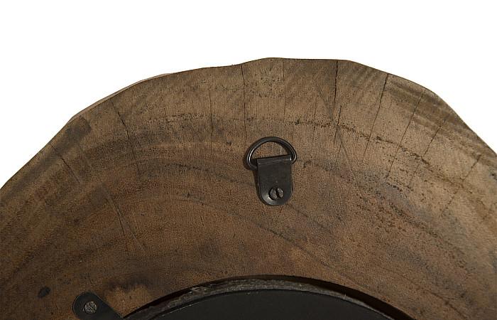 Molten Mirror Wall Tile, Poured Brass in Wood