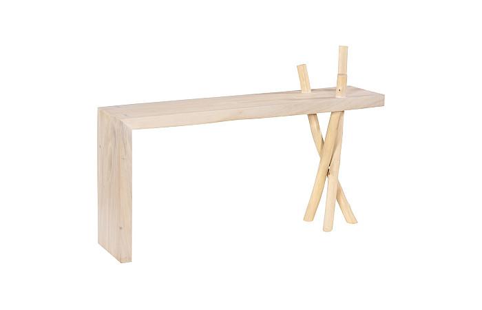Branch Waterfall Console Table, Bleached