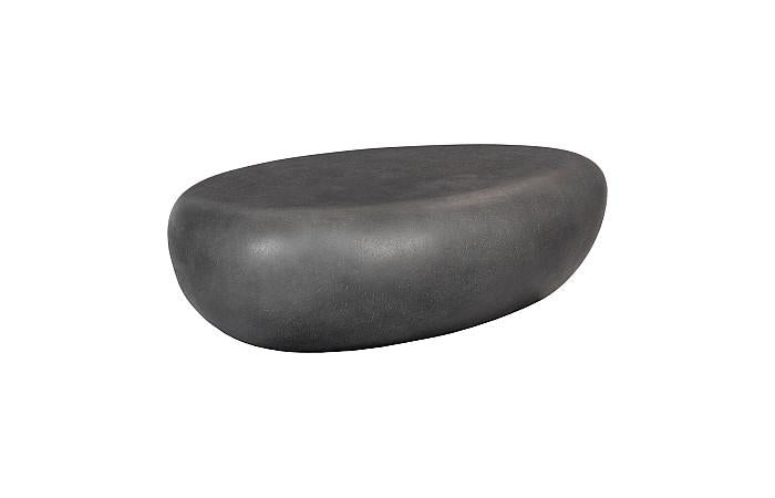 River Stone Coffee Table, Charcoal Stone, Small
