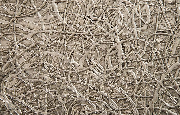 String Theory Pedestal, Silver Leaf, SM