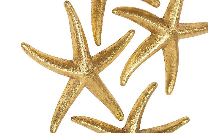 Starfish, Gold Leaf, Set of 4, SM