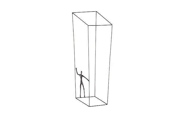 Perspective Wall Art, Rectangular, Standing Right