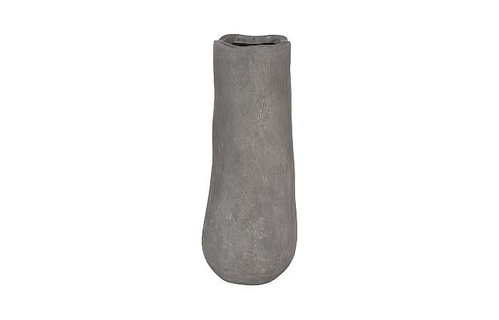 Organic Tall Vase, Gray