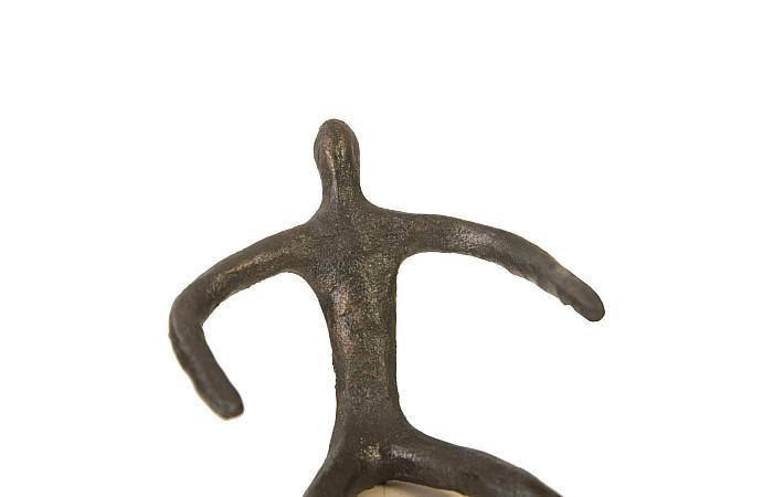 Abstract Figure on Bleached Wood Base