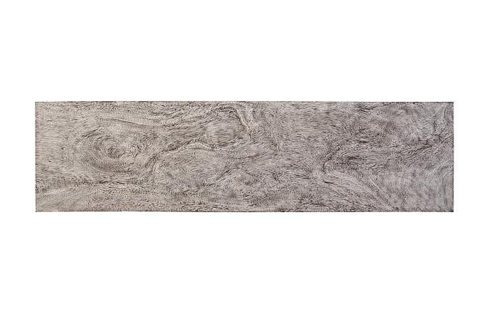 Atlas Console Table, Chamcha Wood, Gray Stone Finish, Metal