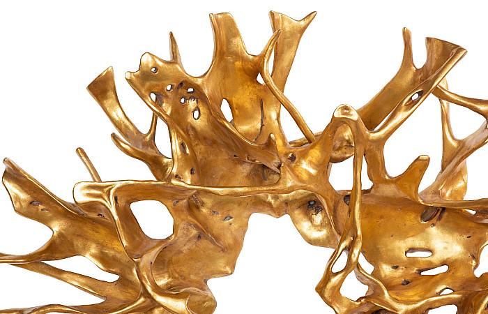 Cast Root Wall Decor, Gold Leaf