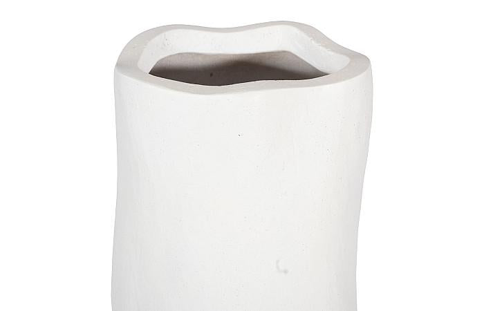 Organic Tall Vase, White