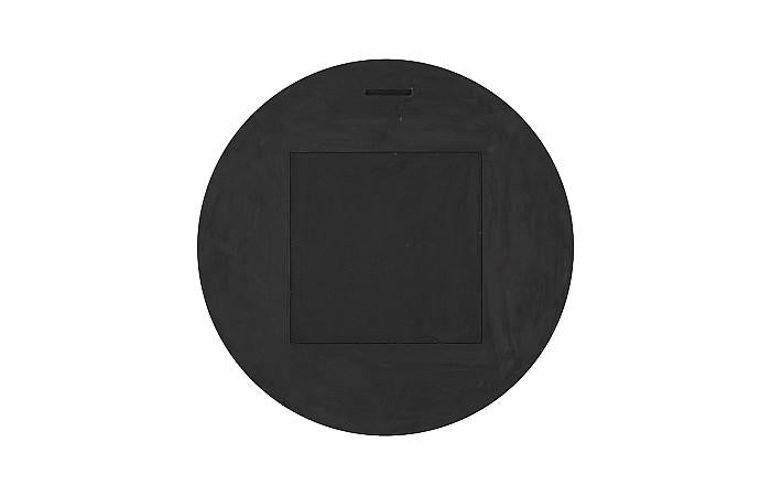 Circular Cracked Mirror, Black & Gold