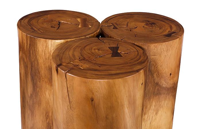 Triflora Side Table, Natural, Large