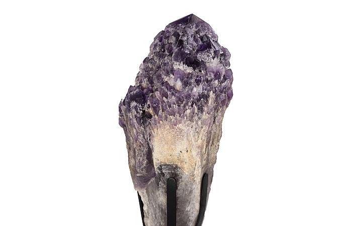 Amethyst Points Sculpture, Metal Base