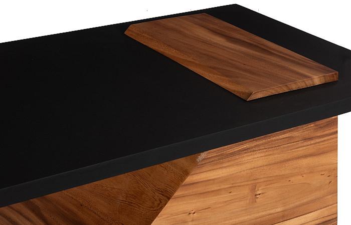 Slant Coffee Table, Natural/Black