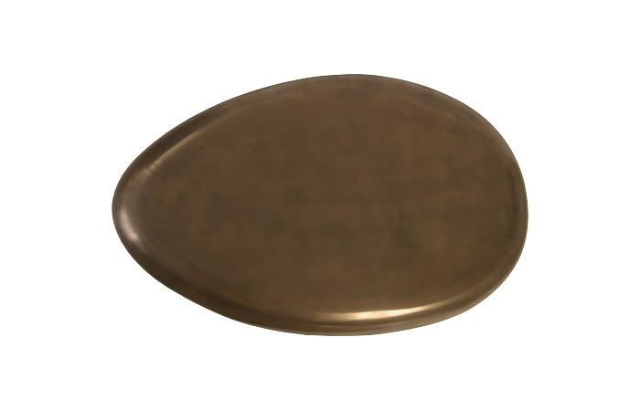 River Stone Coffee Table, Bronze, Large