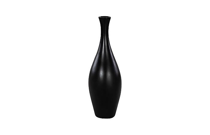 Trumpet Vase, Small, Matte Black