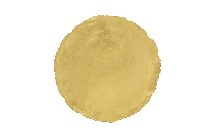 Cast Oil Drum Wall Discs, Gold Leaf, Set of 4