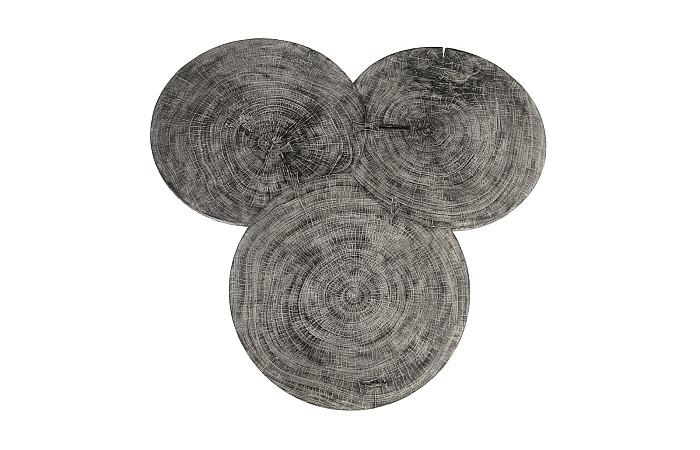 Marley Bar Table, Chamcha Wood, Gray Stone Finish