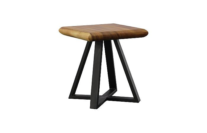 Trapezium Side Table, Black Base