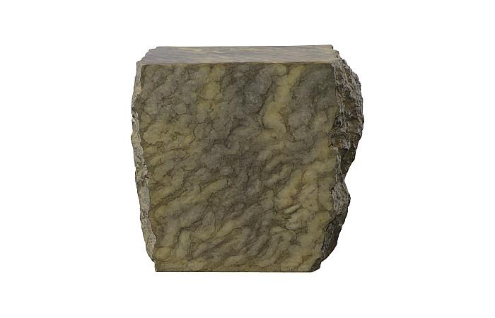 Cast Marble Stool, Faux Finish