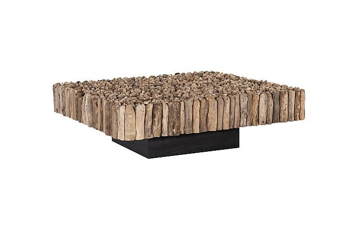 Manhattan Coffee Table, Square, with Glass