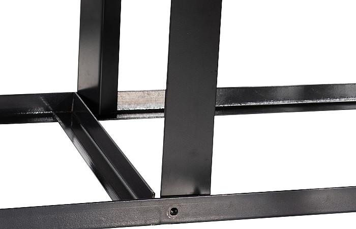 Industrial Concrete Dining Table, Black U Legs