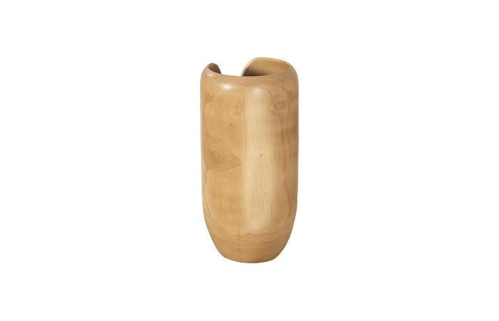 Interval Wood Vase, Natural, Small