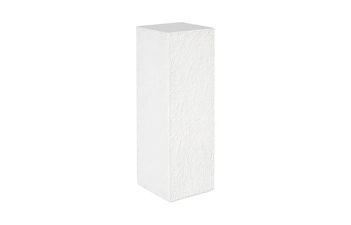 String Theory Pedestal, White Stone, Large