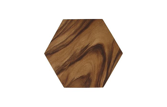 Honeycomb Side Table, Chamcha Wood, SM