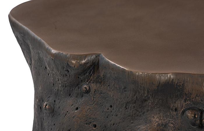 Log Coffee Table, Bronze