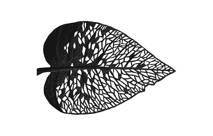 Birch Leaf Wall Art, Silver, LG