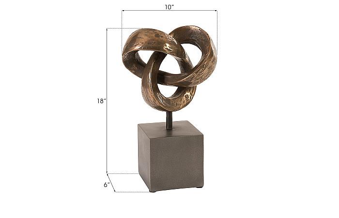 Trifoil Table Sculpture, Bronze
