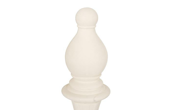 Bishop Chess Sculpture, Cast Stone White, Small