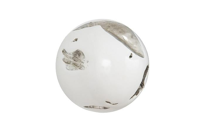 Cast Root Wall Ball, Resin, White, MD