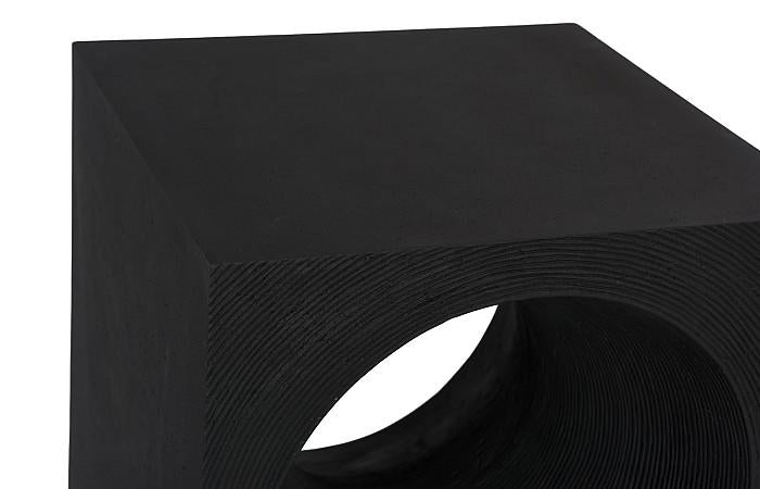 Void Side Table, Black Stone