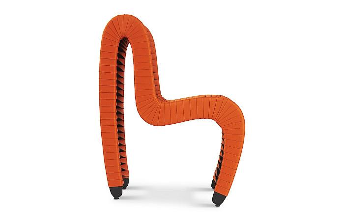 Seat Belt Dining Chair, Orange