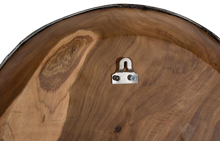 Teak Wood Bowl Wall Art, Metallurgy Edge, MD