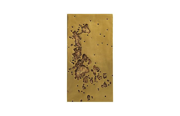 Splotch Wall Art, Rectangle, Gold Leaf