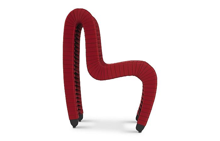 Seat Belt Dining Chair, Red/Black